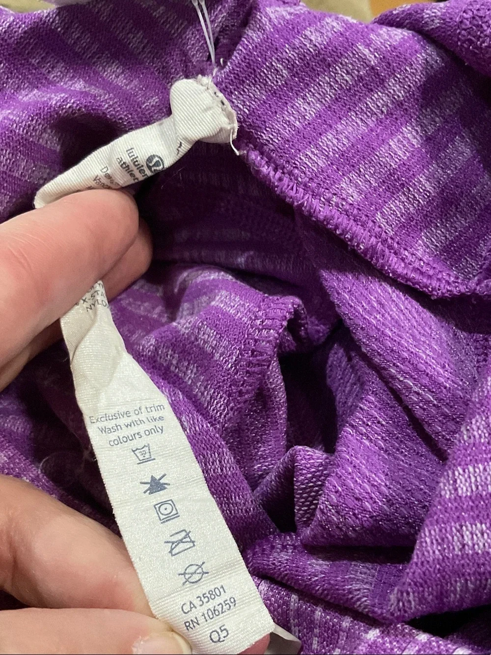lululemon athletica Rest Less Sweat Wicking Heathered Tender Violet Long-Sleeve